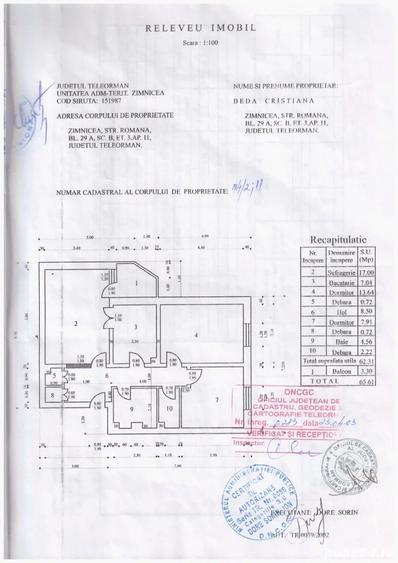 Vand apartament decomandat cu 3 camere, vedere spre parc, necesita renovare. - 1