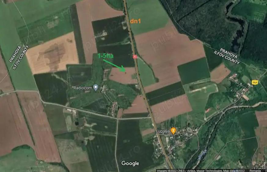 Proprietar, vand teren cu deschidere la DN1, zona Ciolpani, suprafata 1ha - 1