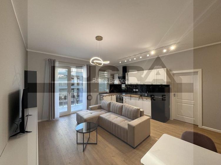 Apartament de 2 camere ultrafinisat,55mp, parcare subterana, zona Vivo