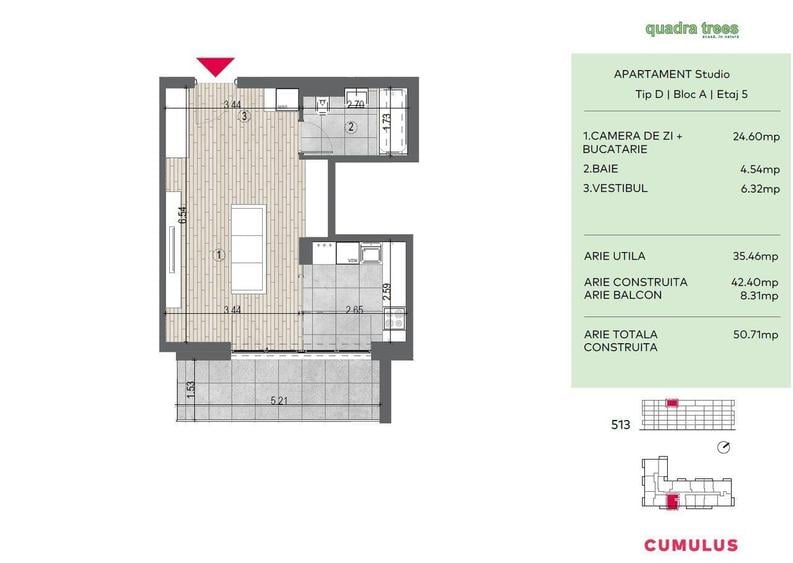 Bloc Nou, STUDIO de vanzare - zona Drumul Taberei. Direct Dezvoltator! - 2