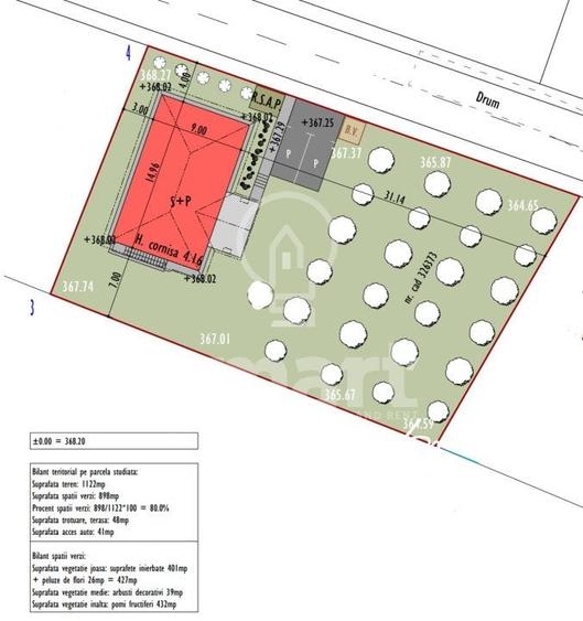 Casa individuala noua  Borhanci teren 1100 mp si livada - 2