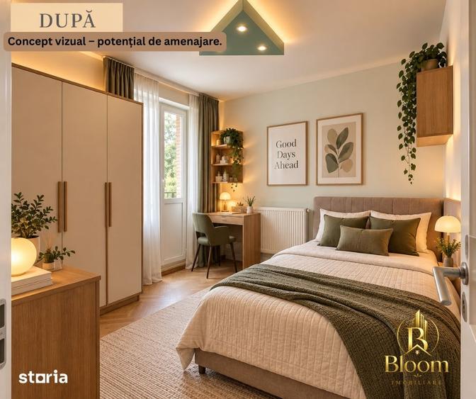 Apartament cu 2 camere semidecomandat în Țiglina 3