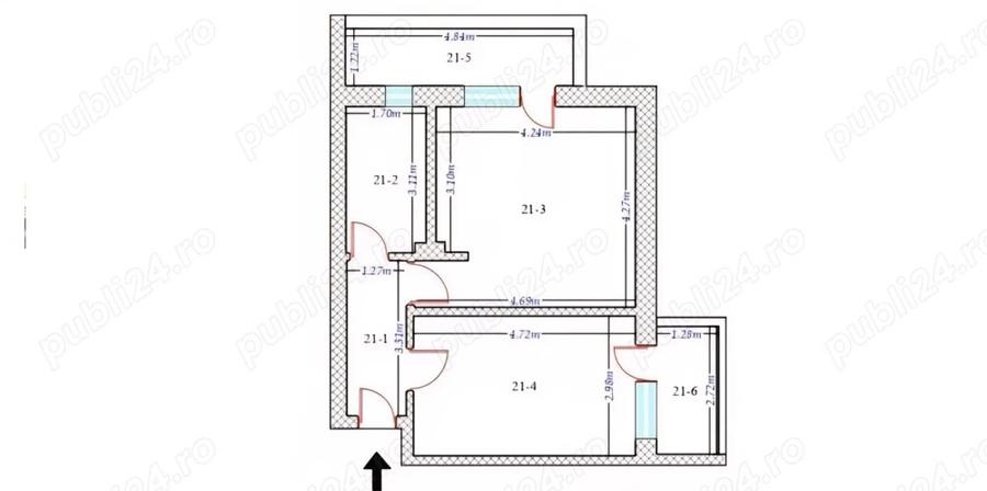 Apartament 2 camere studio de vanzare - 5