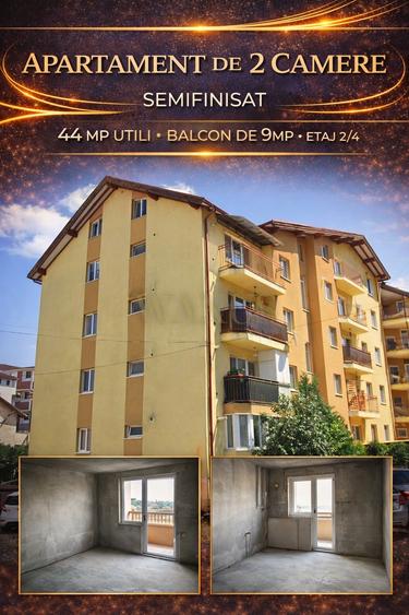 Apartament Semifinisat - SU 42,7MP I Parcare I 1.600€/mp - Teilor - 1