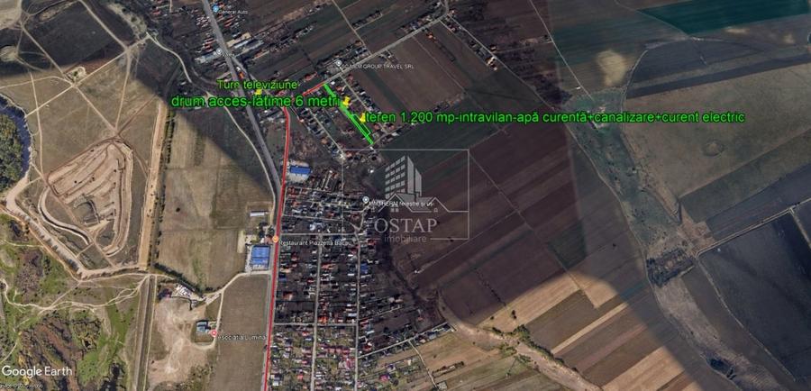 Saucesti-platou Bogdan Voda-intravilan-1.200 mp-apa-canalizare-curent electric - 3