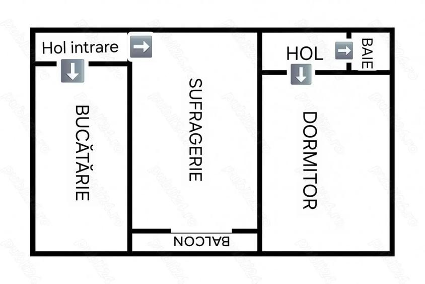 Apartament 2 camere direct de la propietar - 1