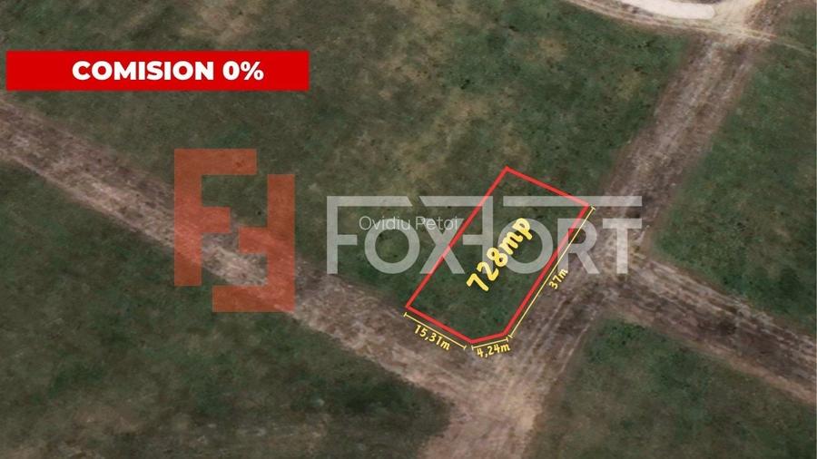 COMISION 0% Teren intravilan pretabil constructii, Sacalaz - 728 mp