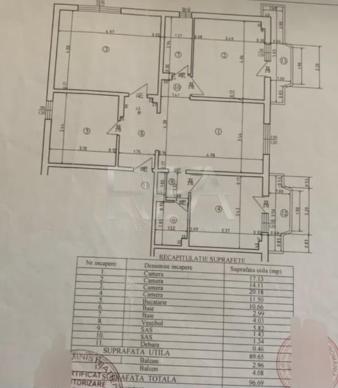 4 camere, centrala, 97 mp, anvelopat-Parc Sebastian - 8