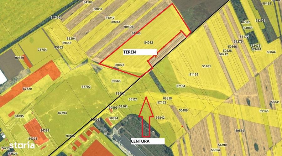 Teren de vanzare 38.500 mp, acces la centura Buftea - 3