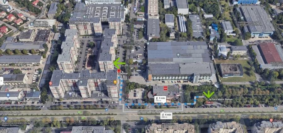 Apartament mobilat Rotar Park 1 langa metrou Pacii cu 2 camere decomandat suprafata 55mp - 3