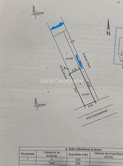 Teren de vanzare Soseaua Alexandriei-langa pod