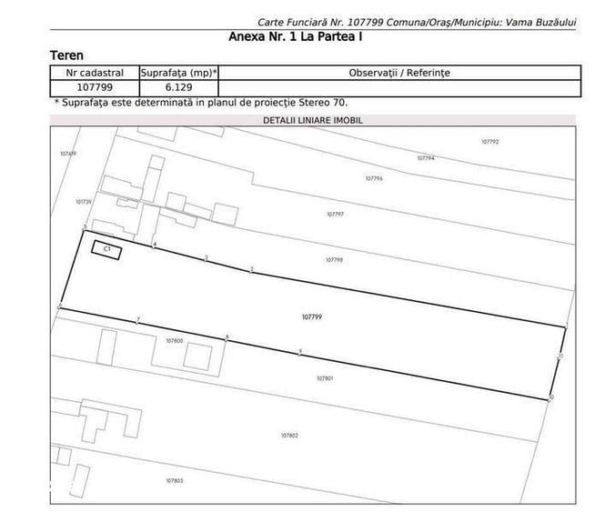 Teren Intravilan Vama Buzaului 6129 mp - 1