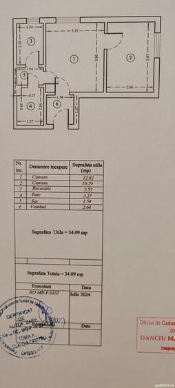 Apartament cu 2 camere la 5 minute de metrou 1 Dec. - 3
