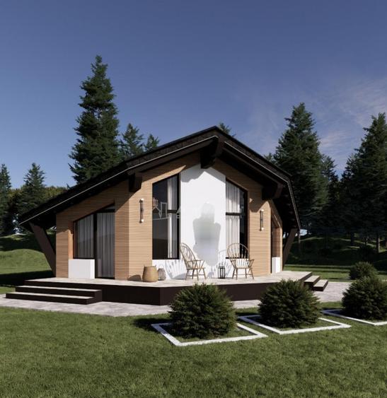 Casa pe Structura Lemn si Panouri SIP - 3