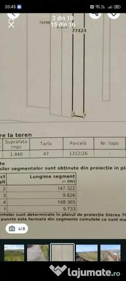Teren de 1440 mp, în Florești
