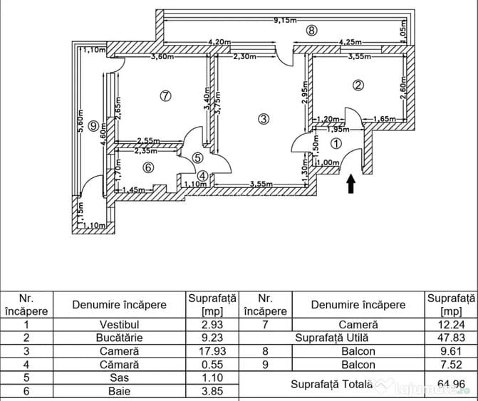 Proprietar vand Apartament 2 camere, Piata Progresul, Sos Giurgiului