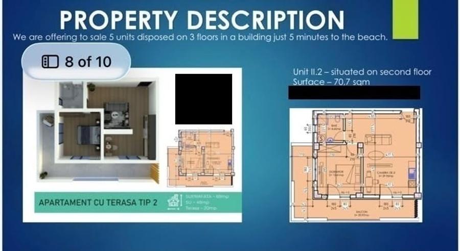 Apartament cu 2 camere în Mamaia-Sat