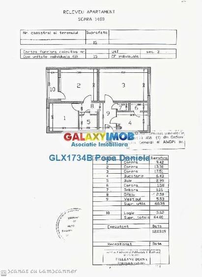 Vanzare 3 camere decomandat, Bdul 1 Decembrie - Scoala 82 - 19