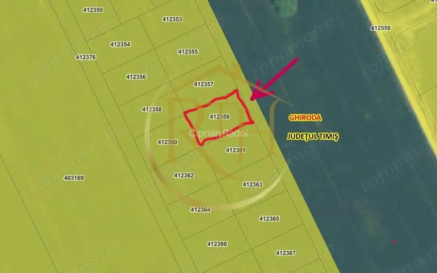 Teren de vanzare in Ghiroda cu toate utilitatile trase Zona Bistra