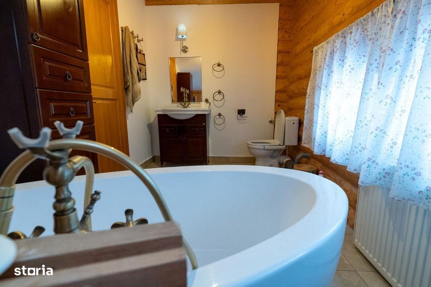 Casa premium din bu?tean,construita cu responsabilitate 980 mp teren - 15