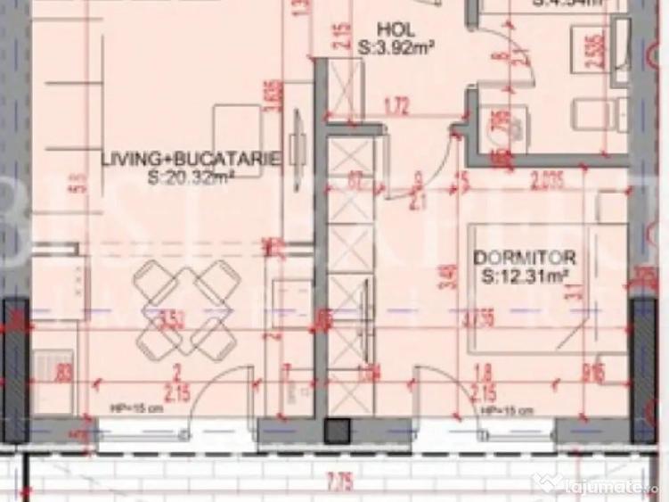 2 Camere Bloc Intim Terasa Generoasa - 1