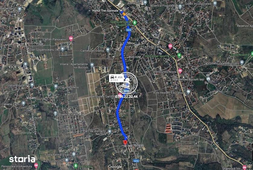 Teren pentru constructii case de vanzare Iasi, Bucium, - 4