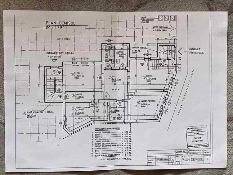 Unirii  spatiu de inchiriat de 100mp la vila pentru diverse activitati - 1