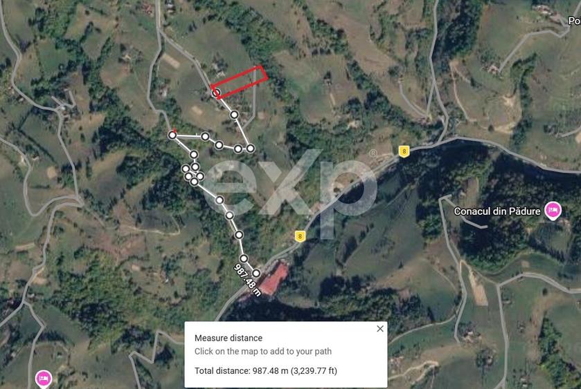 Teren agricol extravilan de 8544 mp, în Poiana Mărului