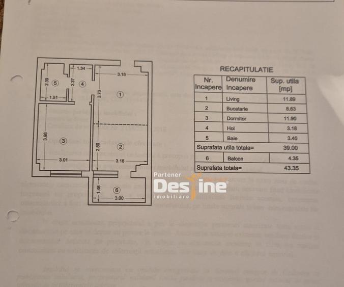 Bucium Lidl - Apartament 2 camere 43,35 mp - 11