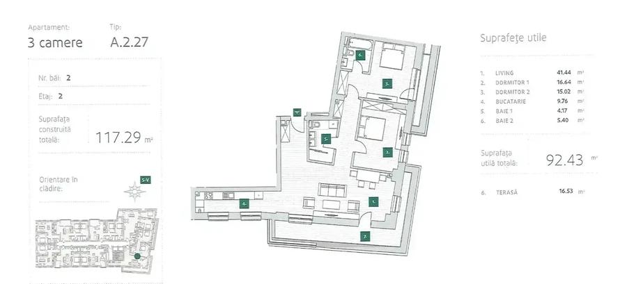 3 camere | Pache Protopopescu | Terasă 16 mp - 7