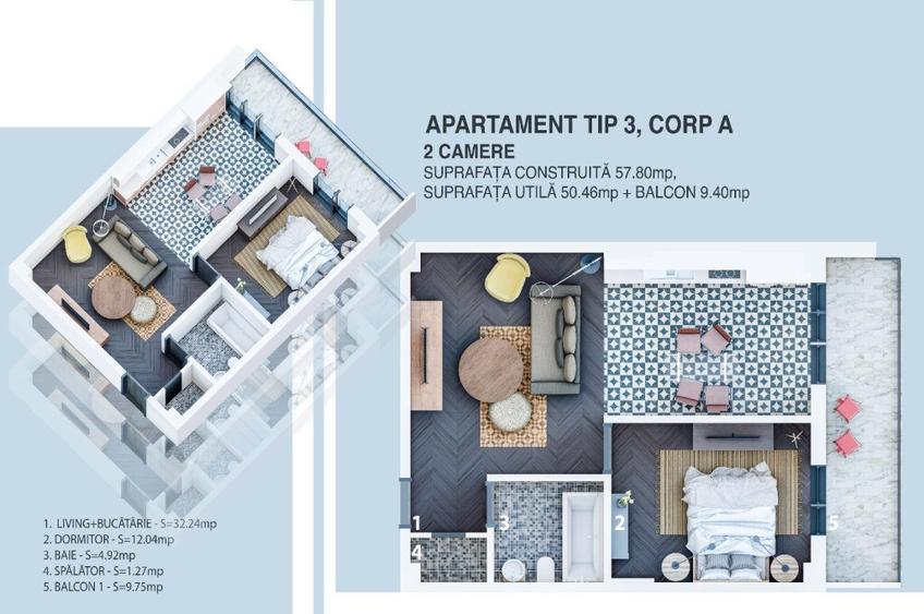 Direct Dezvoltator apartamente premium,la cheie ,de la 65.000 eur - 3