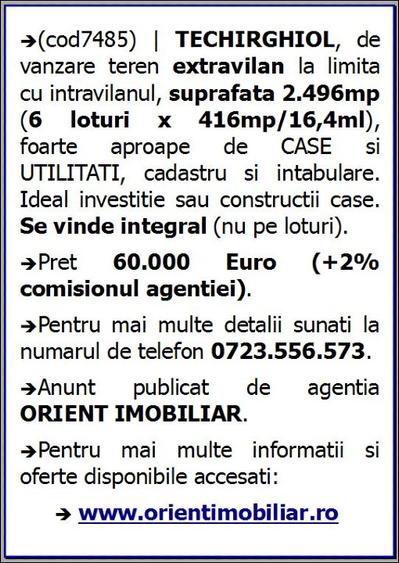 Techirghiol, teren 2.496mp, extravilan - 10