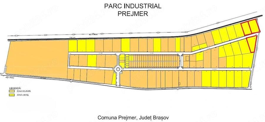Vanzare trei terenuri Parc Industrial Prejmer - 42 euro mp+Tva - 1