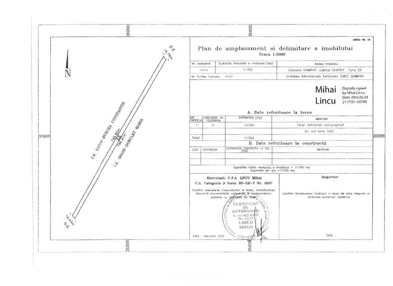 Teren Agricol, DN 6, Ghimpati, GR. - 5