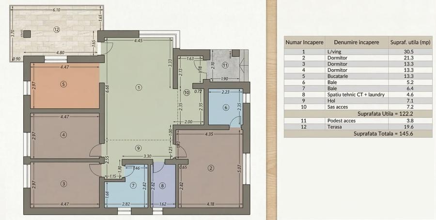 Casa 4 camere 122mp | 0 comision | Corbeanca Cantonului | finisaje la alegere - 4