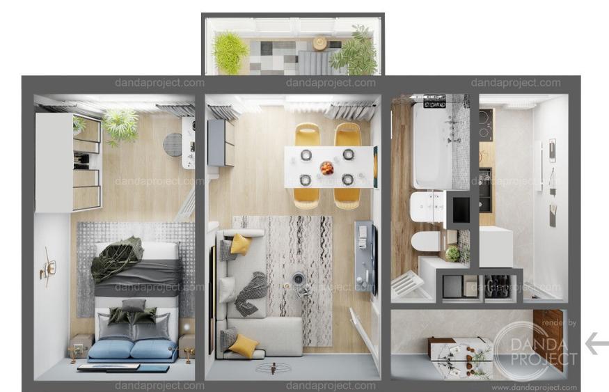 Comision 0%- Apartament 2 cam, Intrare Umbroasa-Circumvalatiunii/Dacia - 6