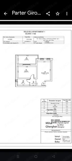 Apartament 2 cam.,4 locuri de parcare, parter - 1