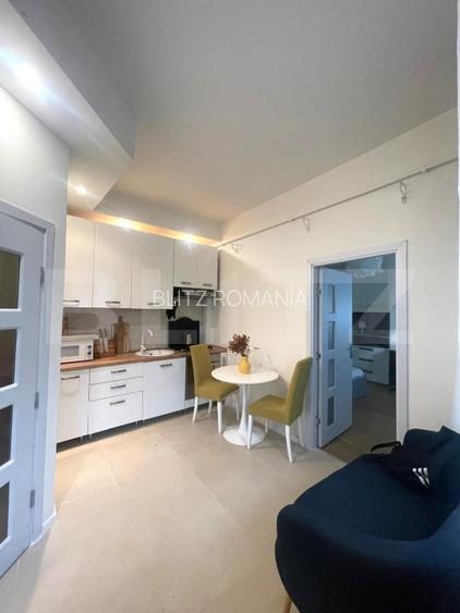 Garsoniera decomandata, 40 mp, curte, parcare, zona strazii Traian