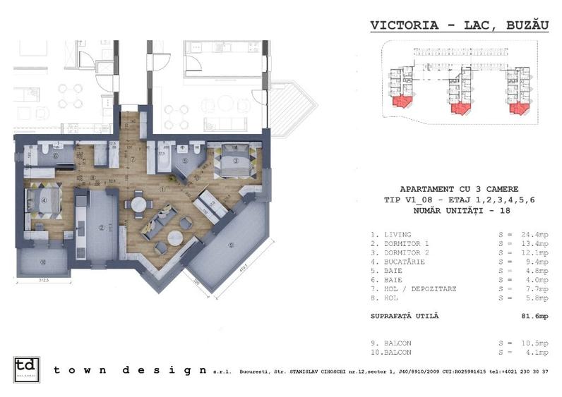 Apartamente noi cu trei camere - Victoria Lake Buzau - 4