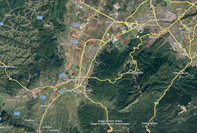 17400mp Rasnov, deschidere 110m asfalt DN73, proximitate nod rutier A3 - 3