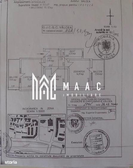 Apartament 2 camere | Ultracentral | Etaj 3 | 2 balcoane - 4