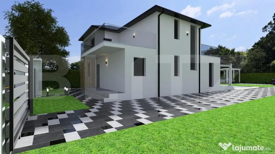 Casă cu 4 camere cu Teren 750 Mp în Păulești