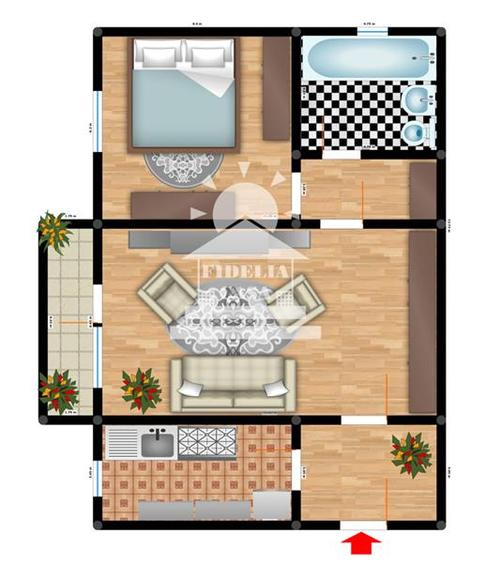 Apartament 2 camere  de vanzare  Alexandru cel Bun, - 2