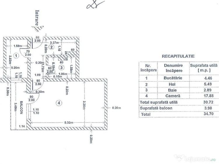 Garsoniera decomandata Ostroveni, 35 mp utili, bloc BCA.. - 5