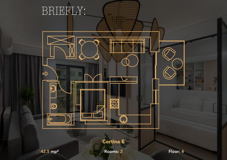 Cortina North Pipera Ready to move by Urbanesq | Smart 1BR & Parking  TVA INCLUS - 14