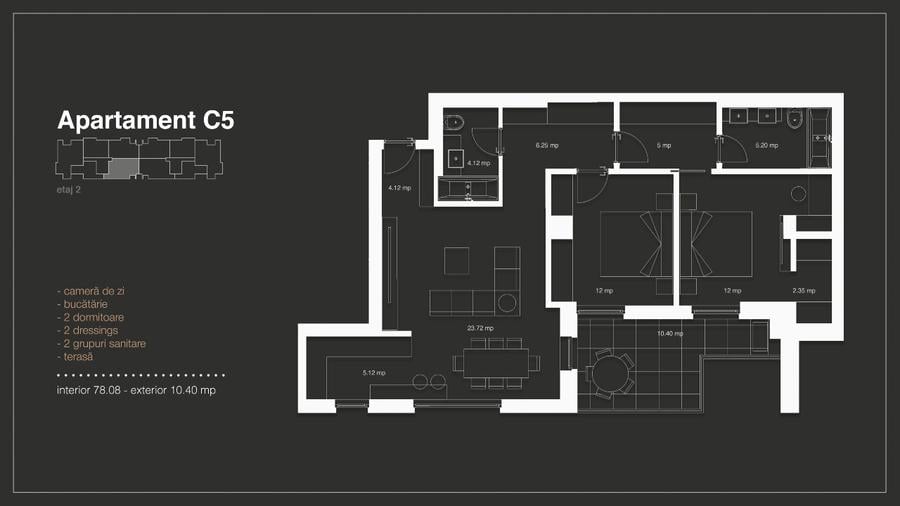 5 Apartamente noi cu 2 camere in proiectul www.cchomes.ro Iancu Nicolae/Pipera - 8