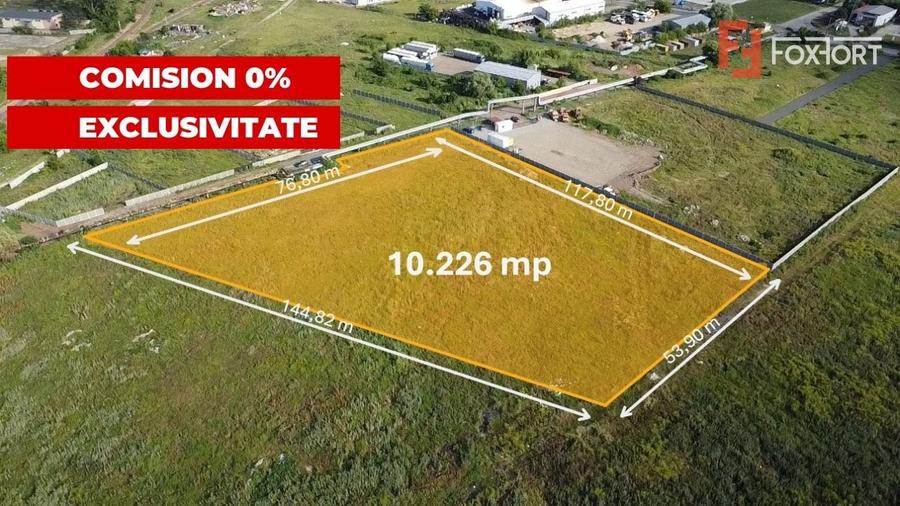 COMISION 0% Teren intravilan de 10.226 mp, 53euro/mp, zona Chisoda - 1
