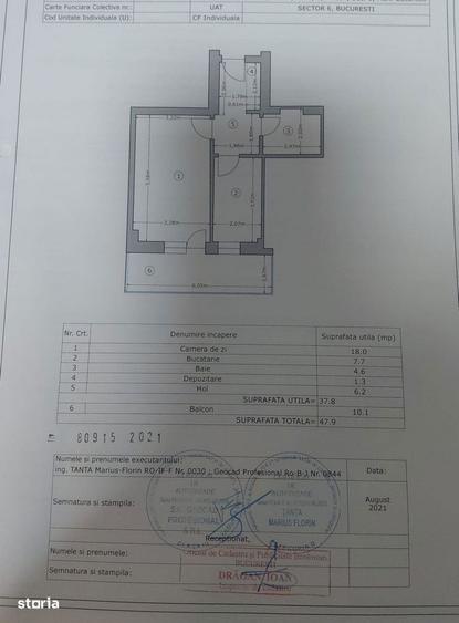 Garsoniera spatioasaMoghioros Park Residence | Bloc 2022 | Etaj 8/11 - 6