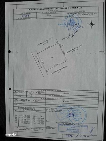 Teren de 500 mp, în Central
