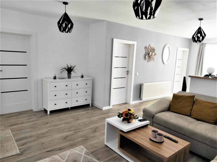 Apartament nou cu 3 camere, confort I, 68mp, etaj 2, superfinisat, mobilat si utilat, cu parcare, in - 6
